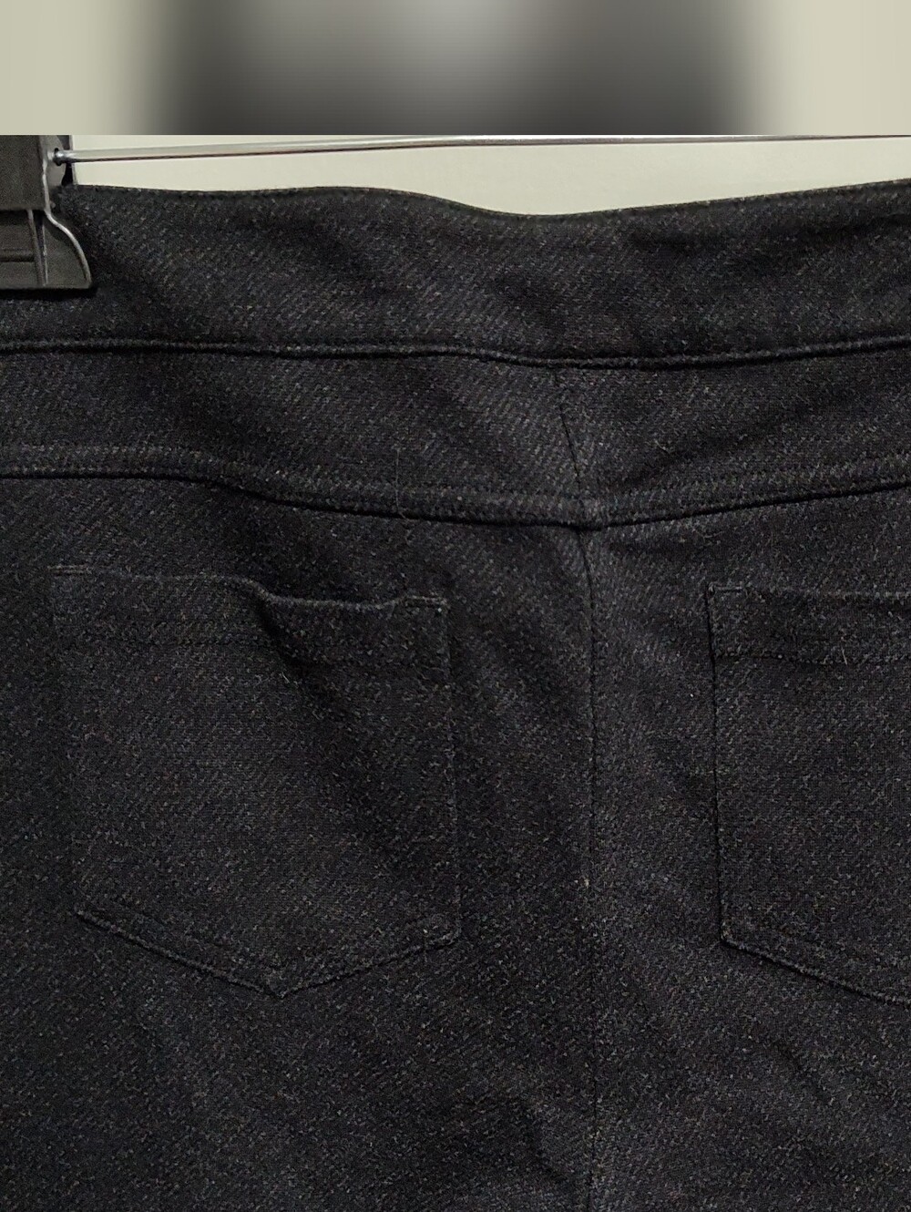 Athleta Ponte Moto Pants Skinny Stretch Snap/Zipper Black/Charcoal Gray Size 10 - Picture 7 of 15